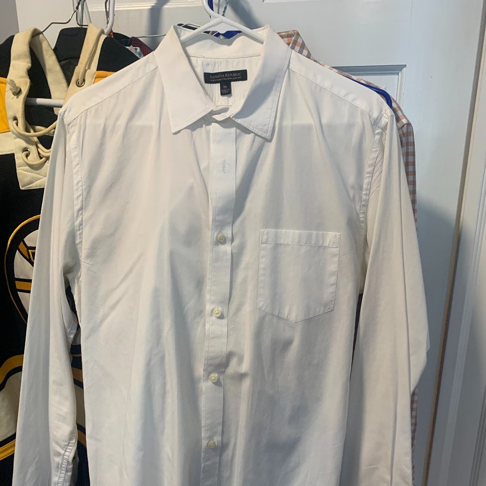 Banana Republic White Button Down